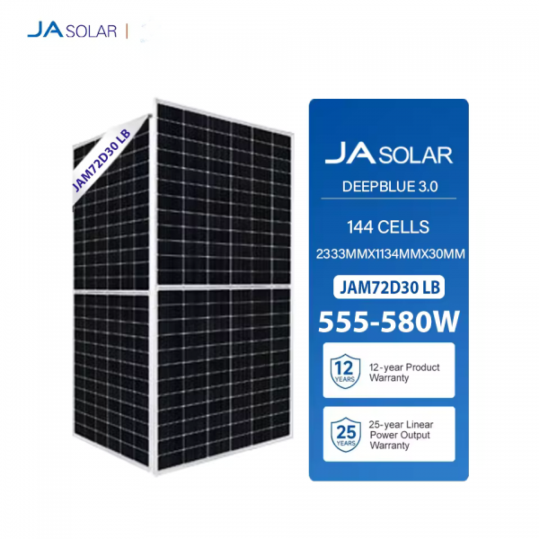 JAM72D30 LB JA 555-580W solar panel 