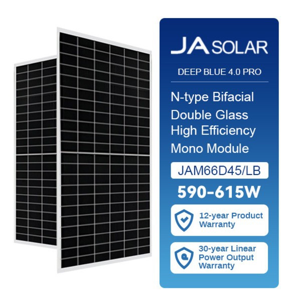 JAM66D45 JA 620W n-type solar panel