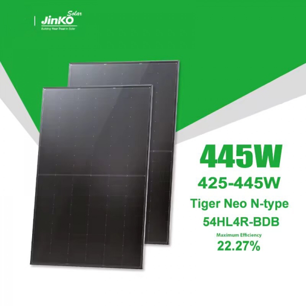 JKM54HL4R-BDB 425-450W jinko all black bifacial solar panel