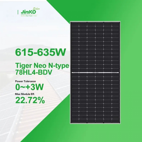 JKM615-635N-78HL4-BDV Jinko bifacial solar panel