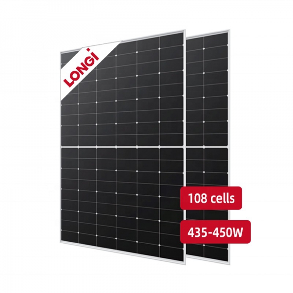 Panel Solar Longi HiMO6 LR5-54HTH-450M sliver frame