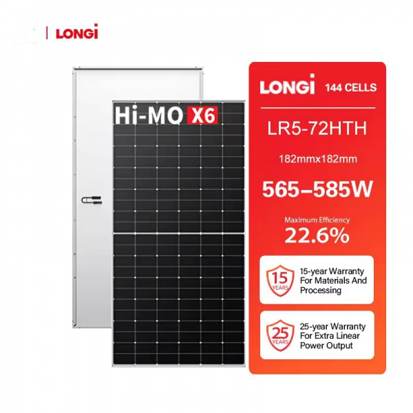 LR5-72HTH 565-585M Longi mono-facial solar panel