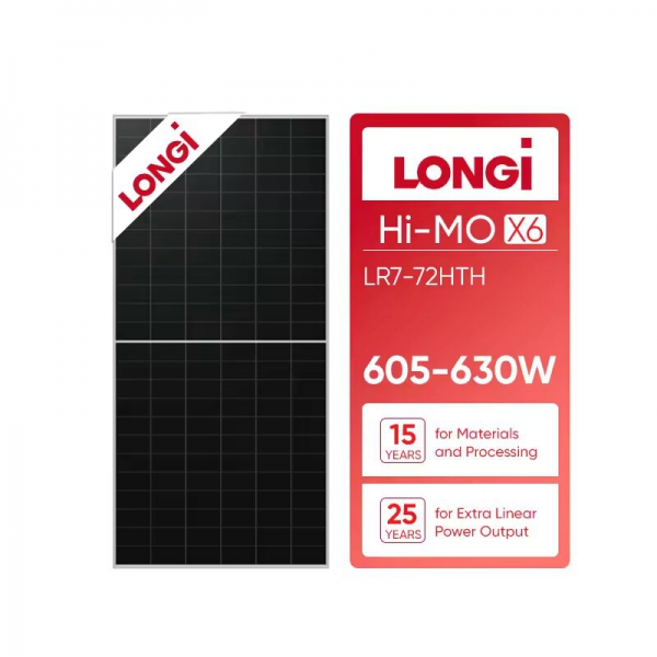 LR7-72HTH 605-630M Longi mono solar panel