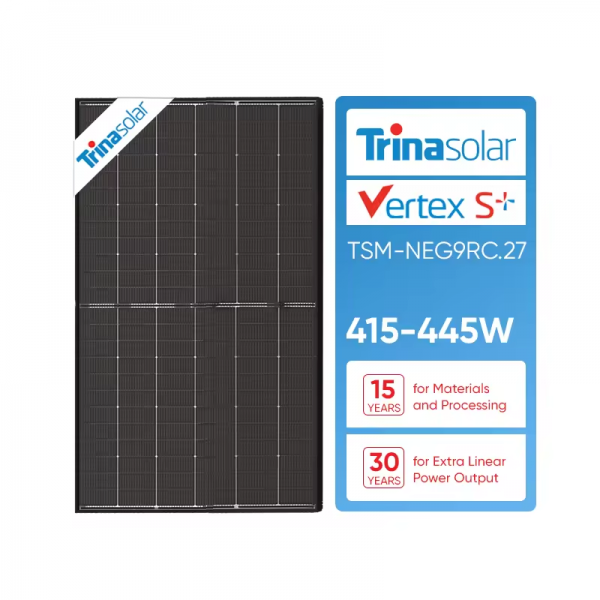 TSM-NEG9RC.27 bifacial double glass black frame solar panel